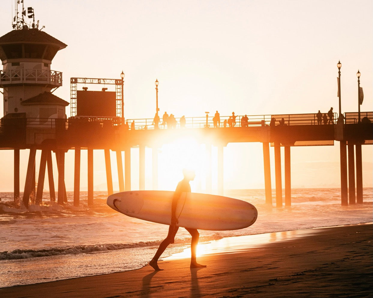 Sunset Surfer Huntington Beach
